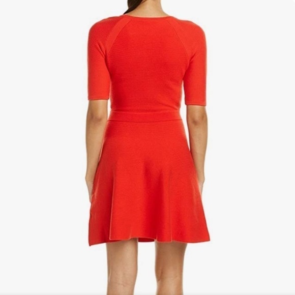 Trina Turk Candence Ottoman Stitch Fit & Flare Sweater Dress - Picture 13 of 13